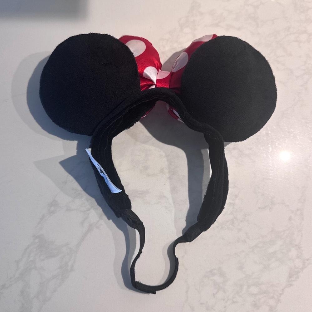 Minnie Mouse Bow Headband with strap - Picture 2 of 2